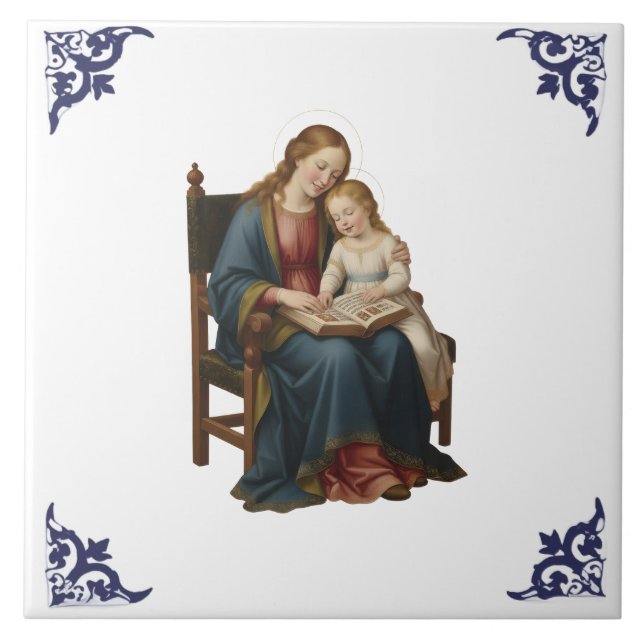 Carreau Sainte Anne enseignant à Marie Religieuse (Devant)