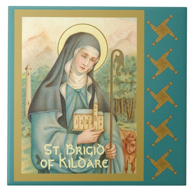 Carreau Sainte Brigitte d'Irlande (M 014) (Devant)