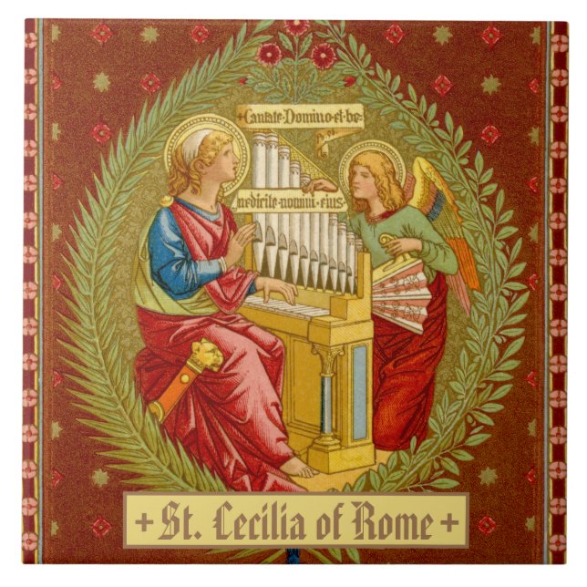Carreau Sainte Cécile de Rome (SNV 36) (Devant)
