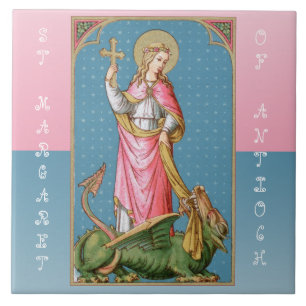 Carreau Sainte Marguerite d'Antioche (SAU 038)