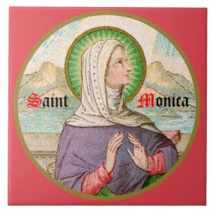 Carreau Sainte Monique de Tagaste (SAU 047; détail)