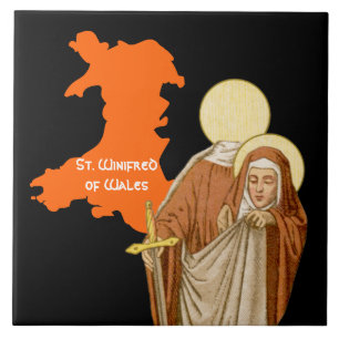 Carreau Sainte Winifred du Pays de Galles (P 002)