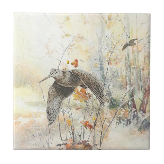 Carreau Saison de chasse à la bécasse (Devant)