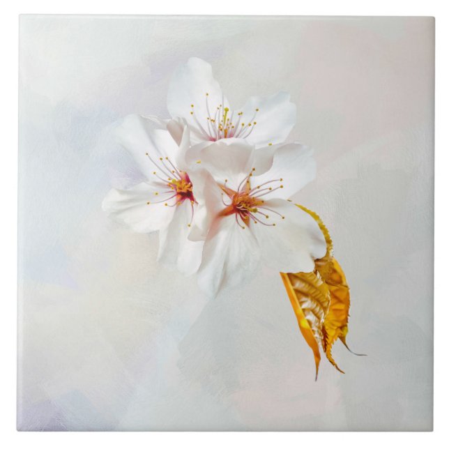 Carreau Sakura - Fleur de cerisier japonaise (Devant)