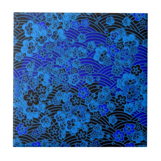 Carreau Sakura rougeoyant (Devant)