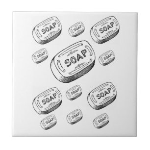 Carreau Salle de bain en céramique Carrelage savon Vintage