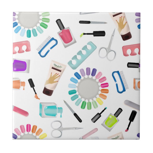 Carreau Salon de beauté Manucure Pédicure Ongles  (Devant)