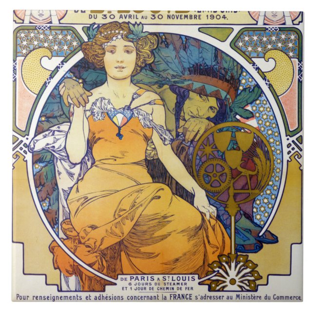 Carreau Salon Saint-Louis, Mucha (Devant)
