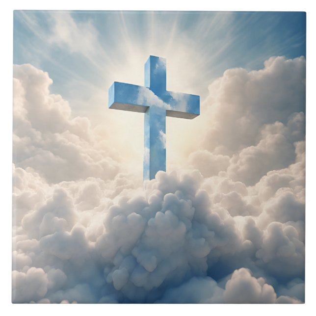 Carreau Salut, Croix dans les nuages, (Devant)