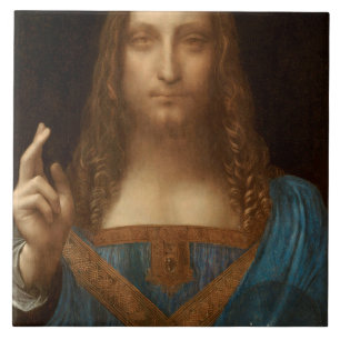 Carreau Salvator Mundi (Sauveur du Monde) (da Vinci)