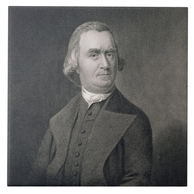 Carreau Samuel Adams, gravé par G.F. Storm (fl.c.1834) a (Devant)