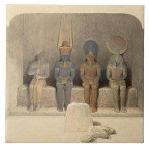 Carreau Sanctuaire du temple d'Abu Simbel, de "Egypte