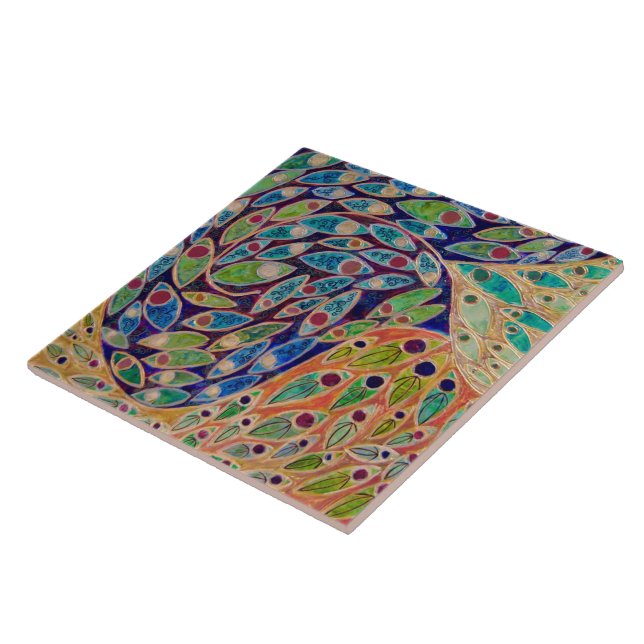 Carreau "Sanctuaire rapide" (peinture) (Côté)