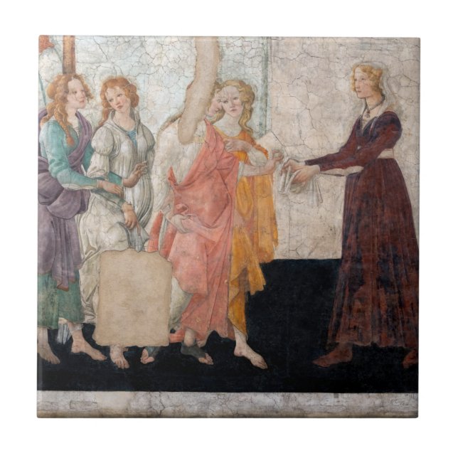 Carreau Sandro Botticelli - Vénus et les Trois Grâces (Devant)