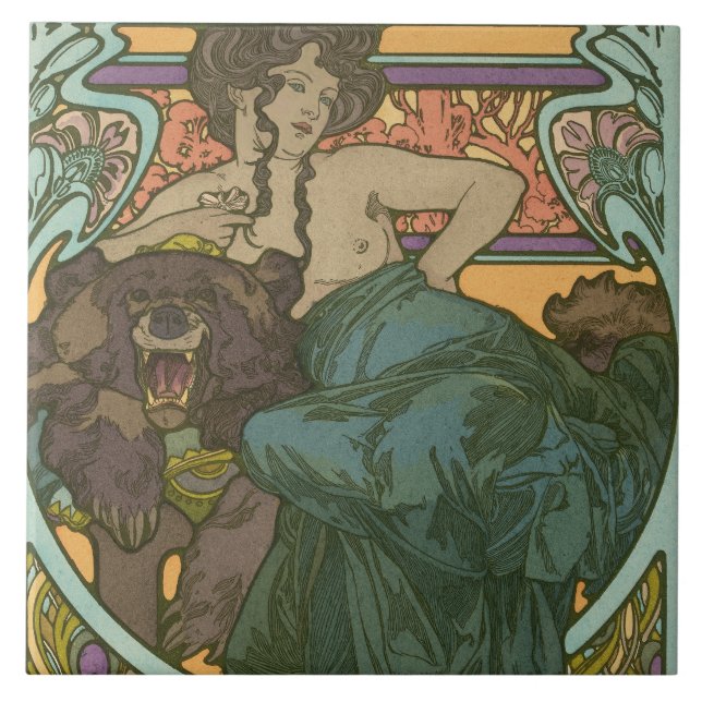 Carreau Sans titre par Alphonse Mucha (1902) (Devant)