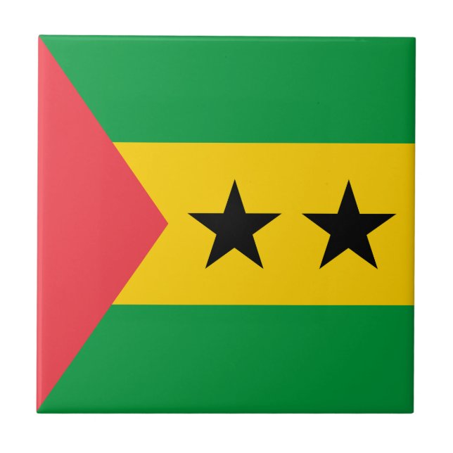 Carreau Sao Tome and Principe Flag (Devant)