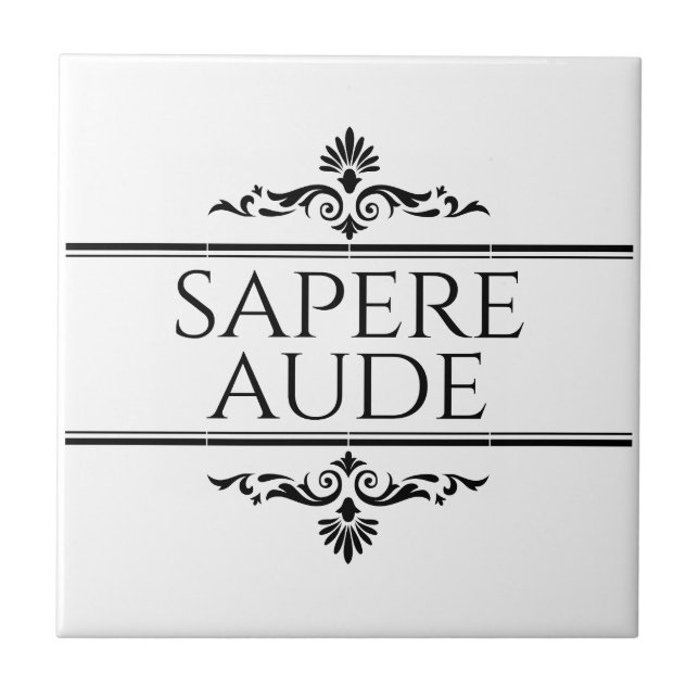 Carreau Sapere Aude (Devant)