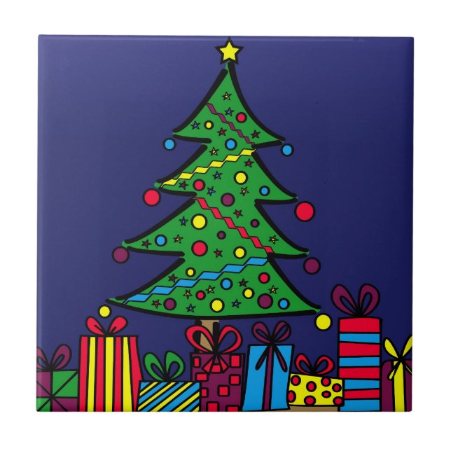 Carreau sapin de Noël (Devant)