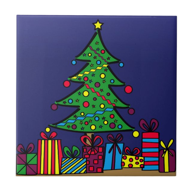 Carreau sapin de Noël (Devant)