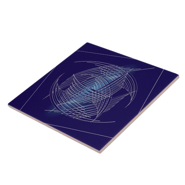 Carreau Sapphire sphère de fils (Côté)