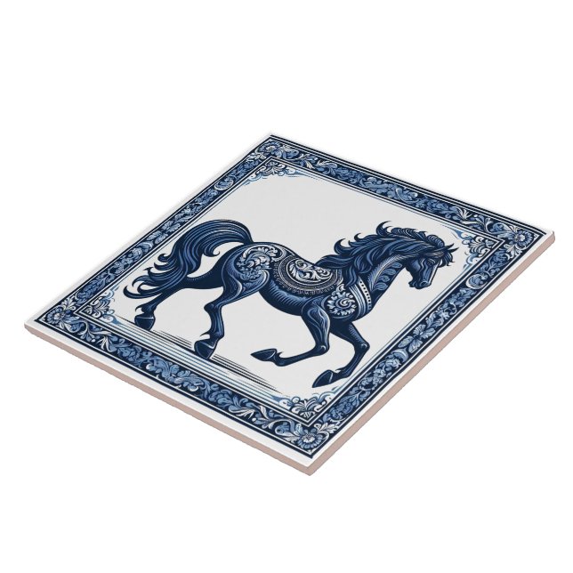Carreau Sapphire Stallion : grâce botanique (Côté)