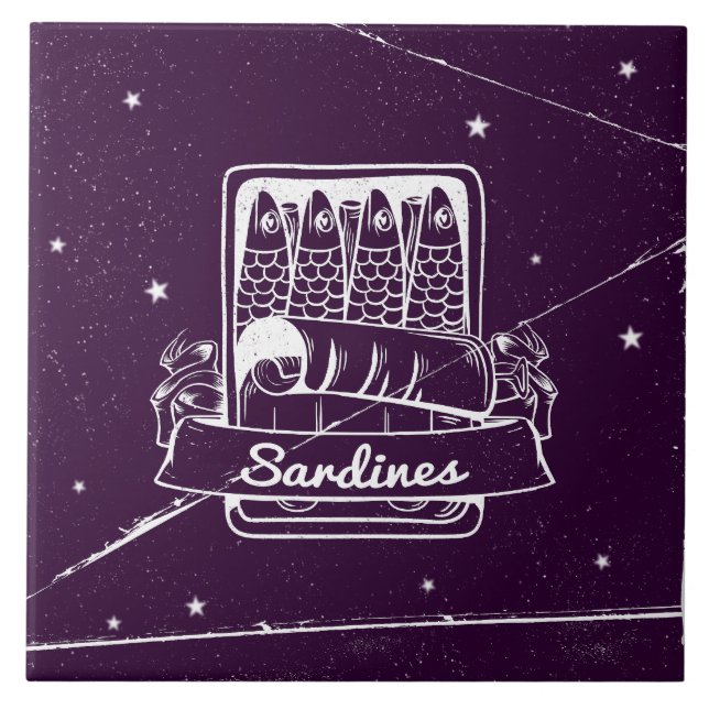 Carreau Sardines dans une boîte (Devant)