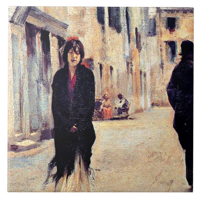 Carreau Sargent - Rue à Venise, beaux-arts (Devant)