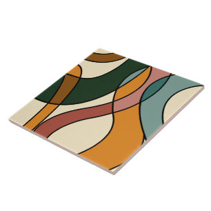 Carreau Savane Sereine Douce Abstraite Moderne Terreuse