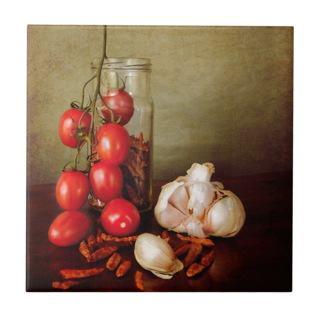 Carreau Saveurs méditerranéennes vintages (Devant)