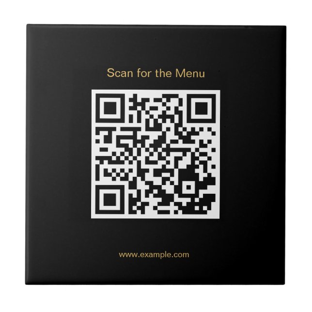 Carreau Scanner le code QR en céramique élégant pour le me (Devant)