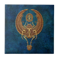 Scarabée égyptien à ailes de scarabée avec Ankh -