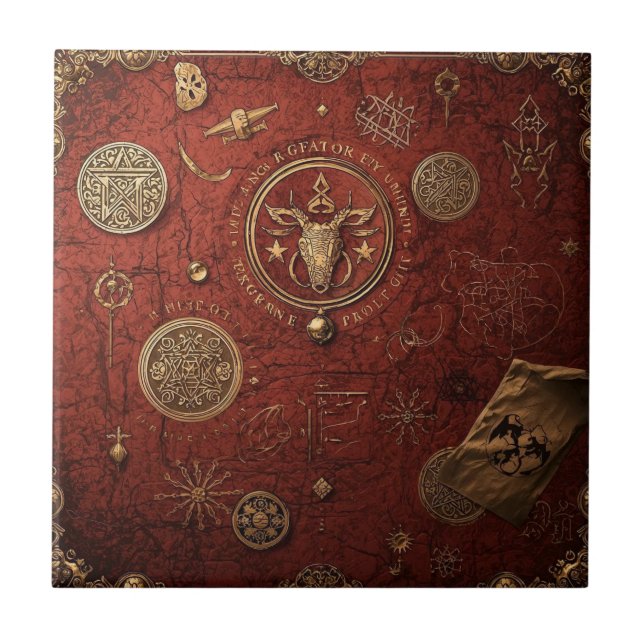 Carreau Sceau de l'Ordre Caché (Devant)