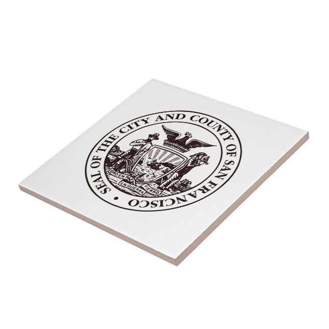 Carreau Sceau de San Francisco, Californie (Côté)