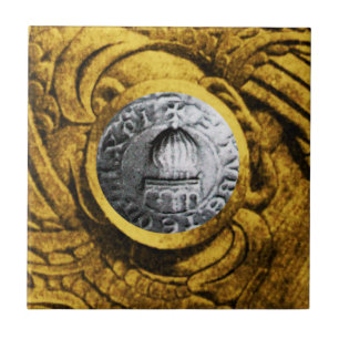 CARREAU SCEAU DES CHEVALIERS TEMPLIERS