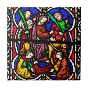 Carreau Scène colorée multi de bible