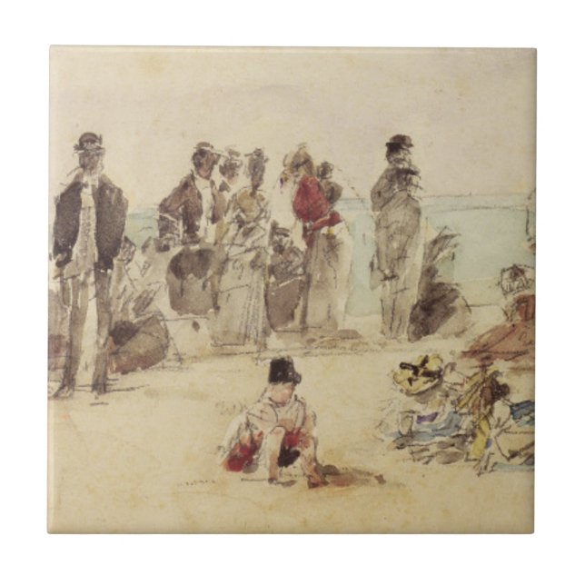 Carreau Scène de plage (Devant)