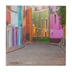 Carreau Scène de rue colorée