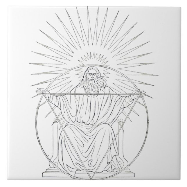 Carreau scène médiévale du Christ Roi (Devant)