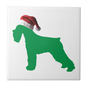 Carreau Schnauzer de Noël