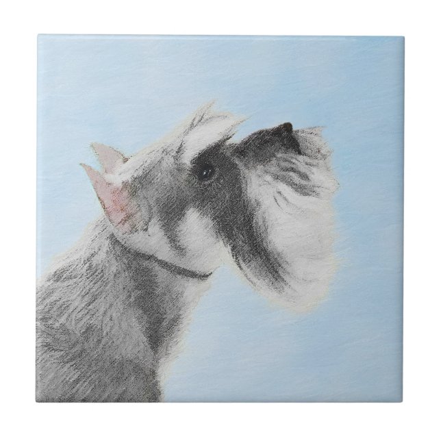 Carreau Schnauzer (géant, standard) Peinture - Dog Art (Devant)
