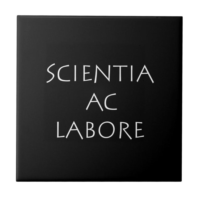 Carreau Scientia ac labore (Devant)
