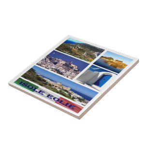 Carreau SCL033 AEOLIAN ISLANDS Mosaic, Sicile,