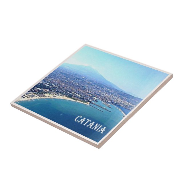 Carreau SCL086 CATANIE, Etna, Sicile, (Côté)