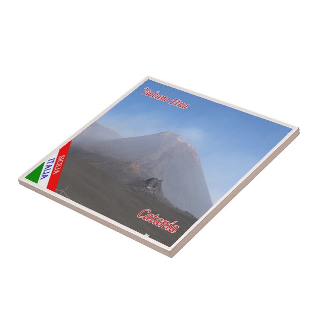 Carreau SCL087 CATANIE, ETNA, Sicile, Italie, (Côté)