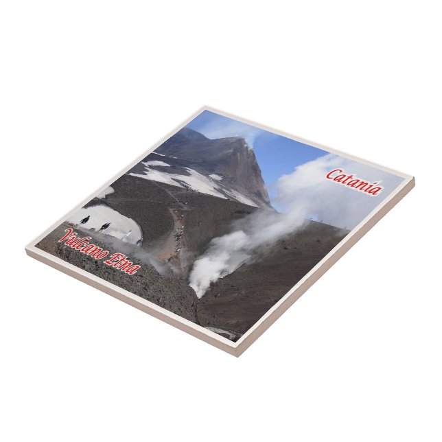 Carreau SCL089 CATANIE, ETNA, Sicile, Italie, (Côté)