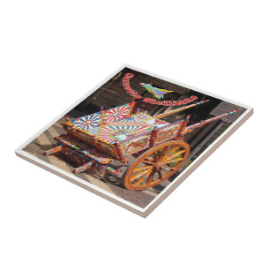 Carreau SCL095 CHARIOT SICILIEN TYPique, Sicile,