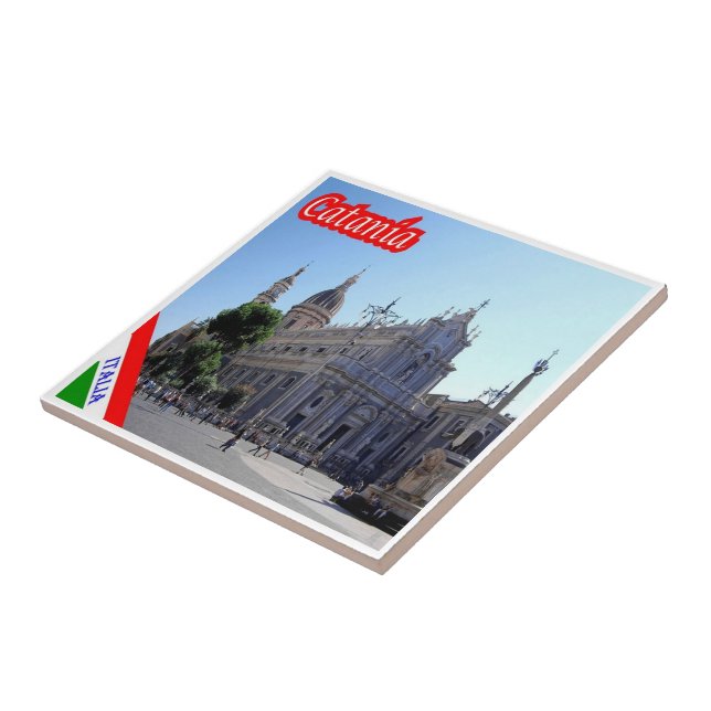 Carreau SCL096 CATANIE, Sicile, Italie, (Côté)