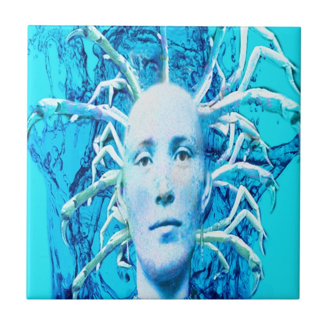 Carreau Scorpion bleu (Devant)