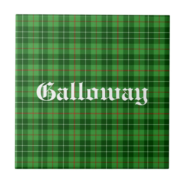 Carreau Scotland Galloway District Tartan Personnalisé (Devant)
