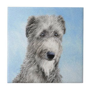 Carreau Scottish Deerhound Peinture - Cute Original Chien 